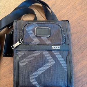 TUMI Black and Gray Crossbody Bag